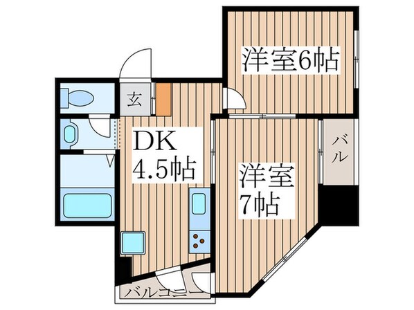 ヴェリテ武蔵関の物件間取画像